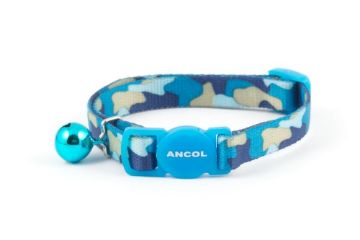 Picture of Ancol Camouflage Cat Collar - Blue x 3