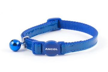 Picture of Ancol Gloss Reflective Cat Collar - Blue x 3
