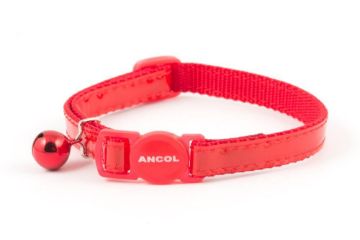 Picture of Ancol Gloss Reflective Cat Collar - Red x 3