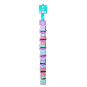 Picture of Adios Zero Plastic Poo Bags RAINBOW 8 x Box CLIPSTRIP 2 x Rolls / 30 x Bags Non-Handle x 2