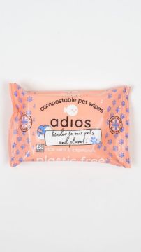 Picture of Adios Compostable 25 Pet Wipes x1