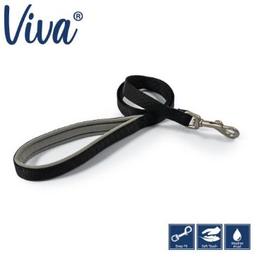 Picture of Ancol Viva Padded Nylon Snap Lead Black 50kg 100 x 1.9cm x 1