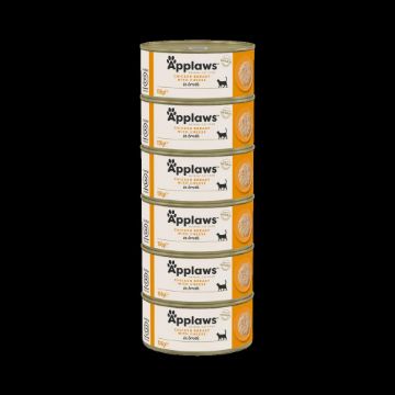 Picture of Applaws Cat Can - Chicken & Cheese in Broth 156g x 24