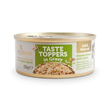 Picture of Applaws Taste Toppers Dog Cans Chicken & Lamb in Gravy 156g x 12