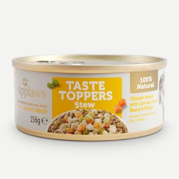 Picture of * Applaws Taste Toppers Dog Cans Chicken & Veg in Stew 156g x 12