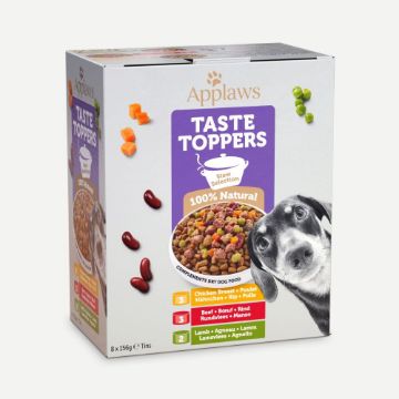 Picture of Applaws Taste Toppers Dog Cans Stew Selection 156g x 8