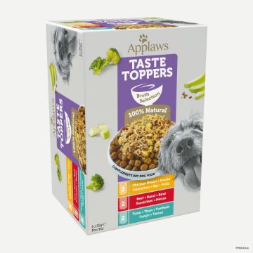 Picture of Applaws Taste Toppers Dog Pouch Broth Selection 85g 6pk x 4