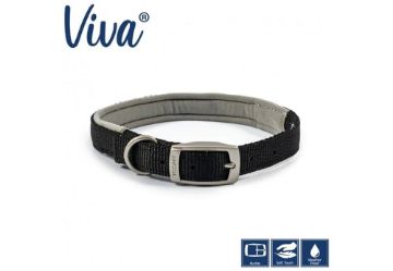 Picture of Ancol Padded Nylon Buckle Collar - Black 26" x 1