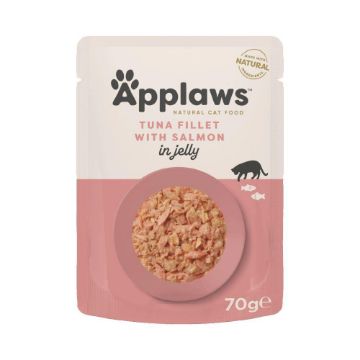 Picture of Applaws Cat Pouch Tuna & Salmon in Jelly 70g x 16