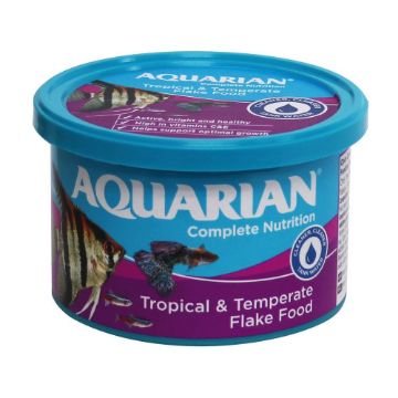 Picture of Aquarian Tropical & Temperate Flake Fish Food 50g x 6