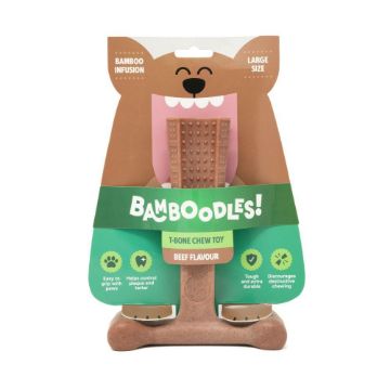 Picture of Bamboodles T-Bone Dog Chew Beef Large 7.25" x 1