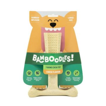 Picture of Bamboodles T-Bone Dog Chew Cheese Large 7.25" x 1