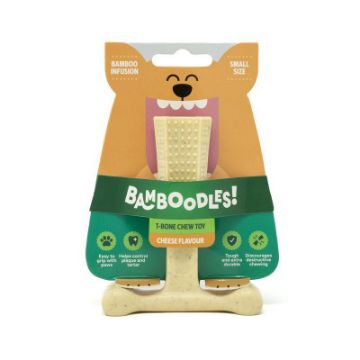 Picture of Bamboodles T-Bone Dog Chew Cheese Small 4" x 1