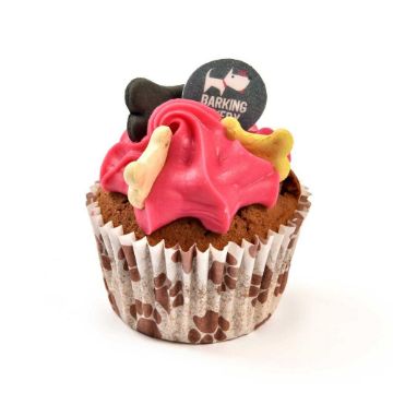 Picture of Barking Bakery Carob Woofin with Pink Frosting x 6