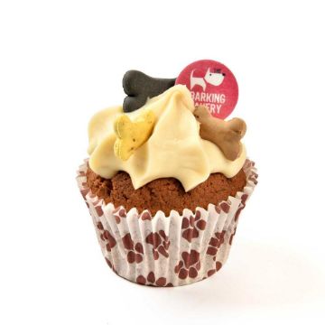 Picture of Barking Bakery Carob Woofin with Vanilla Frosting x 6