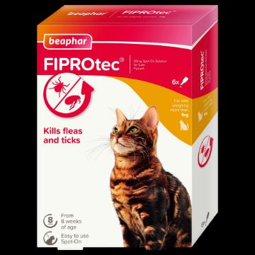 Picture of z [DISC] Beaphar FIPROtec Cat Flea Drops - 6 Tube x 1