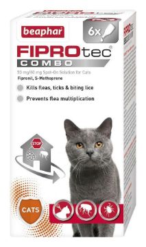 Picture of Beaphar FIPROtec COMBO Cat Spot On 6 Tube x 1