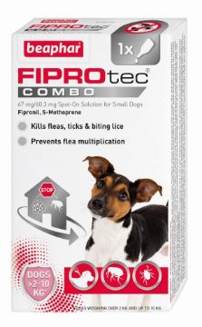 Picture of Beaphar FIPROtec COMBO Small Dog Spot On 1 Tube x 1