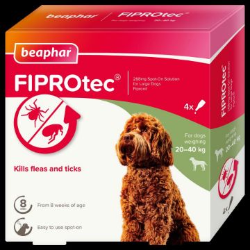 Picture of Beaphar FIPROtec Large Dog Flea Drops 4 Tube x 1