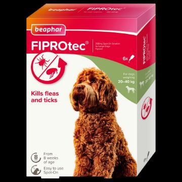 Picture of z [DISC] Beaphar FIPROtec Large Dog Flea Drops - 6 Tube x 1