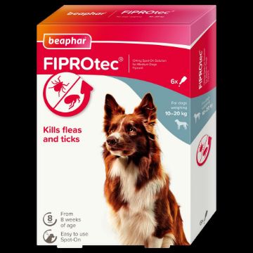 Picture of z [DISC] Beaphar FIPROtec Medium Dog Flea Drops - 6 Tube x 1