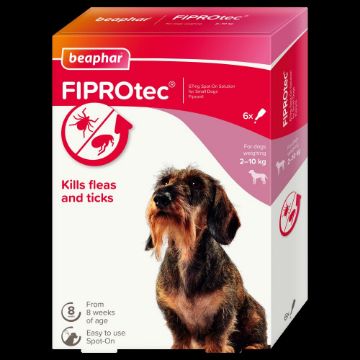 Picture of z [DISC] Beaphar FIPROtec Small Dog Flea Drops - 6 Tube x 1