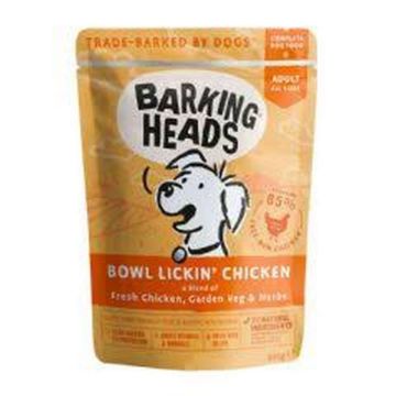 Picture of Barking Heads Dog Pouch - Bowl Lickin' Chicken 300g x 10