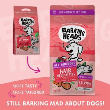 Picture of Barking Heads Adult Dog AH Hair Necessities Salmon 2kg