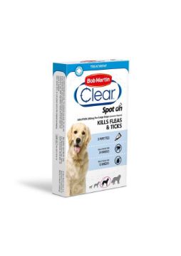 Picture of Bob Martin Flea-Clear Spot-On Large Dog Flea Drops 3 Tube x 1
