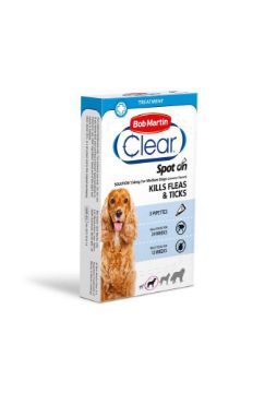 Picture of Bob Martin Flea-Clear Spot On Medium Dog Flea Drops 3 Tube x 1