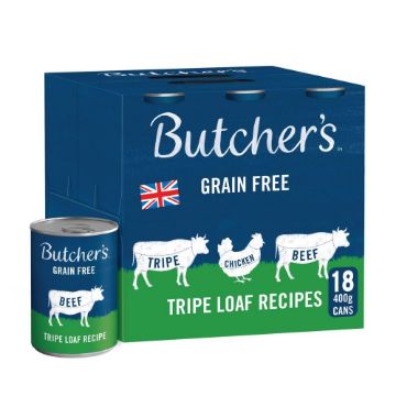 Picture of Butcher's Dog Cans Tripe Loaf Recipes 400g x 18