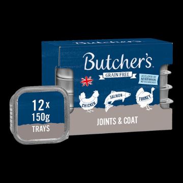 Picture of Butcher's Dog Foil Trays Joint & Coat 150g x 24