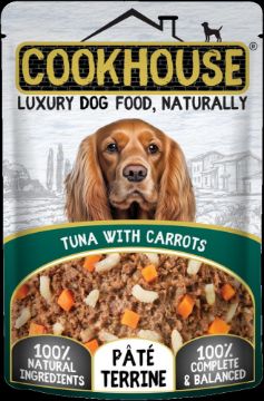 Picture of COOKHOUSE Dog Pouch Terrines Tuna & Carrots 100g x 15