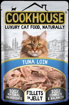Picture of COOKHOUSE Cat Pouch Fillets Jelly Tuna Loin 70g x 18