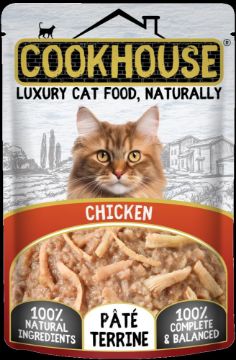 Picture of COOKHOUSE Cat Pouch Terrines Chicken 70g x 18