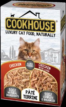 Picture of COOKHOUSE Cat Pouch Multipack Chicken Terrines 70g 6pk x 6