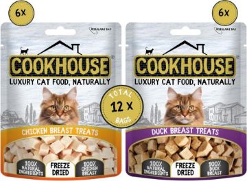 Picture of z [DISC] COOKHOUSE Cat Treats Freeze Dried Mixed 10g x 12