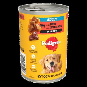 Picture of Pedigree Cans Adult - Beef in Gravy 400g x 12pk