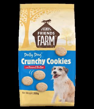 Picture of Tiny Friends Farm Dolly Dog Crunchy Cookies with Peanut Butter 200g x 6