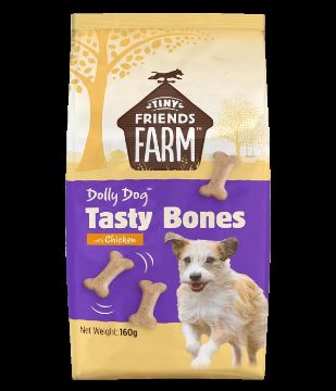 Picture of Tiny Friends Farm Dolly Dog Tasty Bones With Chicken 160g x 6
