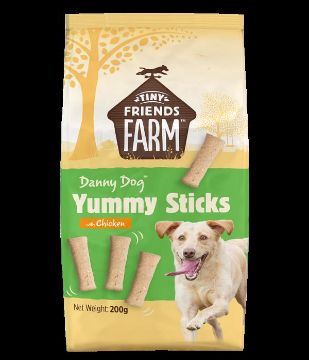 Picture of Tiny Friends Farm Danny Dog Yummy Sticks with Chicken 200g x 6