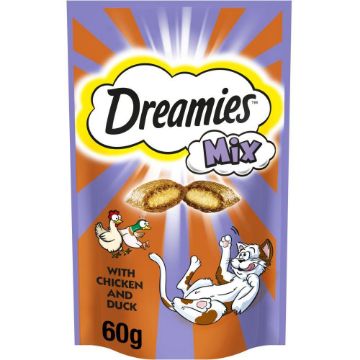 Picture of Dreamies Cat Treat Mix - Chicken & Duck 60g x 8