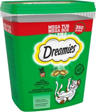 Picture of Dreamies Cat Treats Mega Tub Catnip 350g x 2