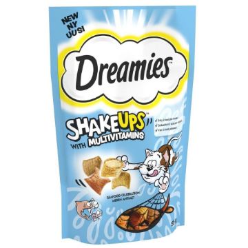 Picture of Dreamies Shakeups Seafood Celebrations Cat Treats 55g x 8