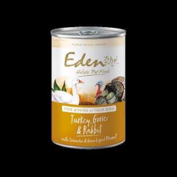 Picture of Eden Dog Cans Gourmet Turkey, Goose & Rabbit 400g x 6