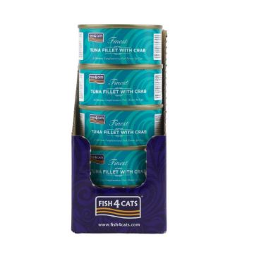 Picture of Fish4Cats Cans Tuna Fillet with Crab 70g x 10