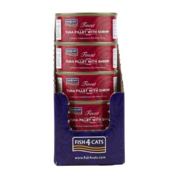 Picture of Fish4Cats Cans Tuna Fillet with Prawn 70g x 10