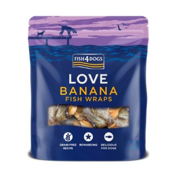Picture of Fish4Dogs Banana Wraps 100g x 10