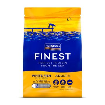 Picture of Fish4Dogs Finest Adult White Fish Large Kibble 1.5kg (NEW)