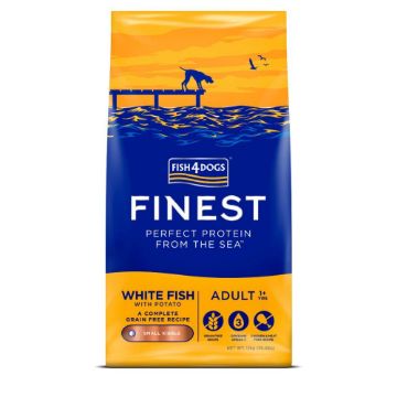 Picture of Fish4Dogs Finest Adult White Fish Small Kibble 12kg (NEW)